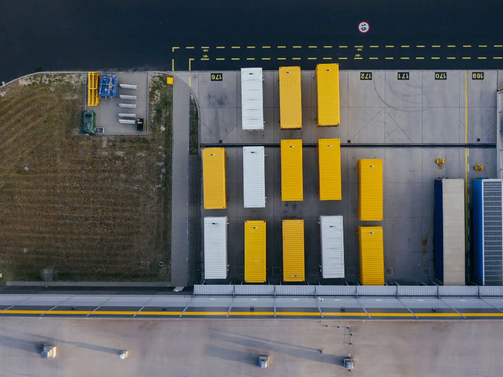 distributie, opslag, containers